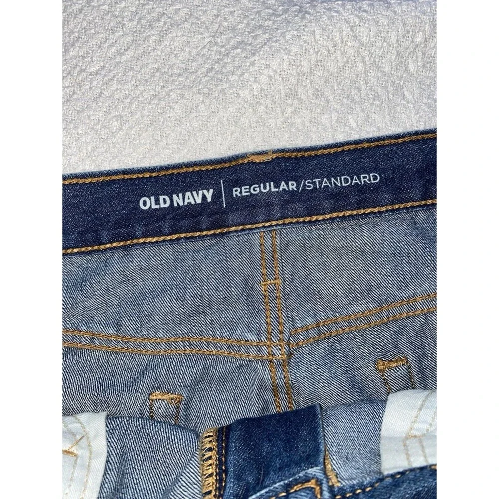 Old Navy Men's Regular Standard Fit Jeans Blue Denim 34x32 100% Cotton Straight